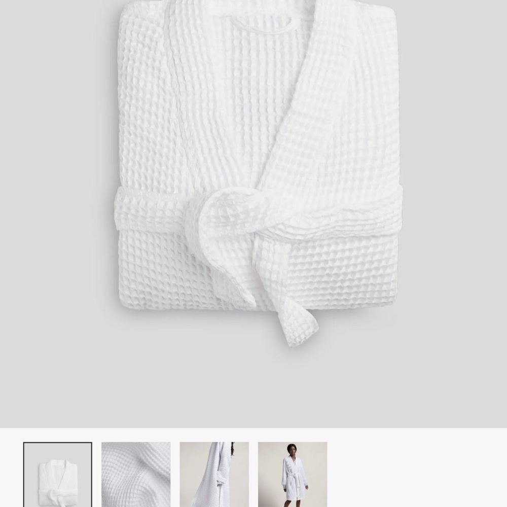 Parachute White Waffle Knit Garment